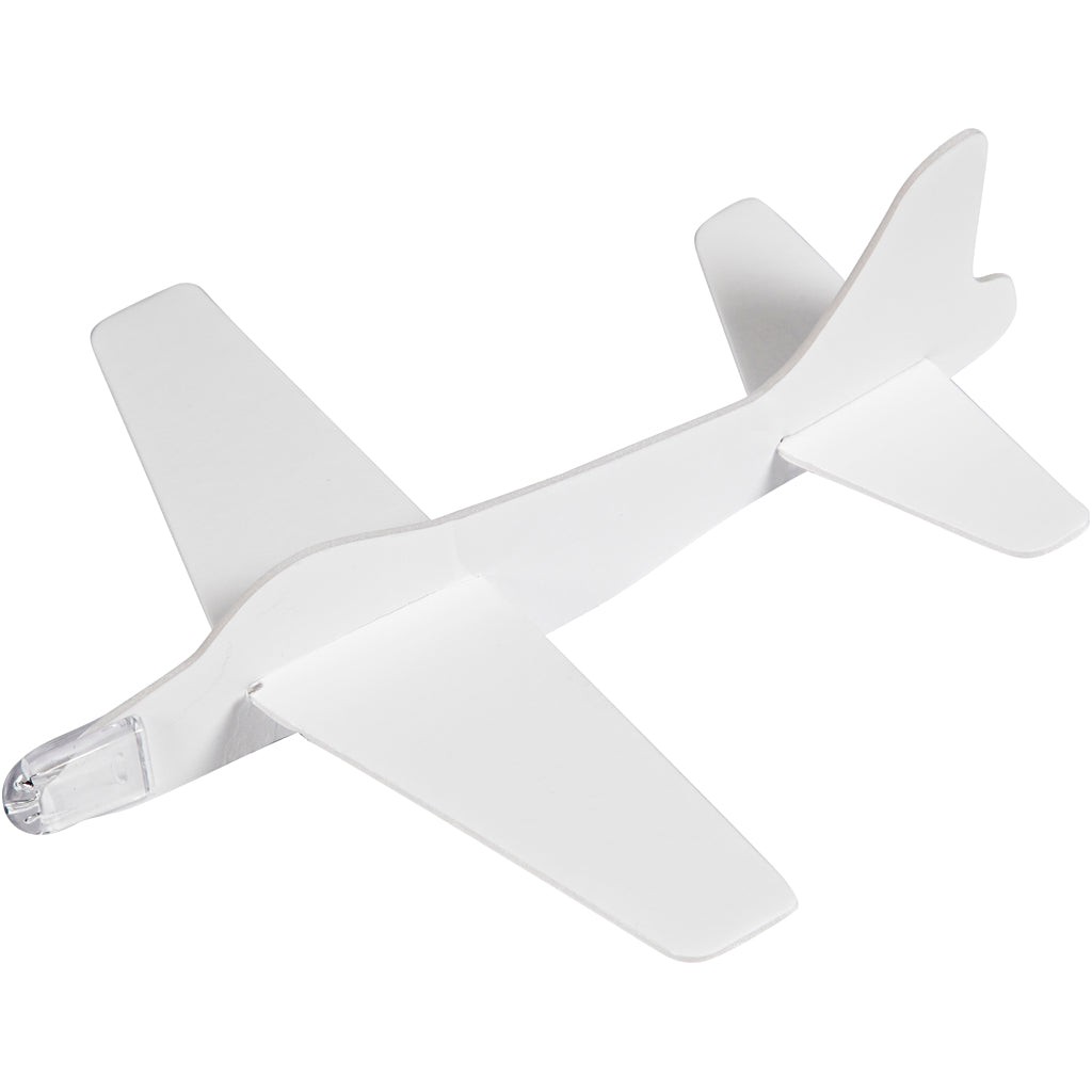 Vliegtuigen, L: 19 cm, B: 17,5 cm, wit, 2 stuk/ 1 doos [HOB-51232]