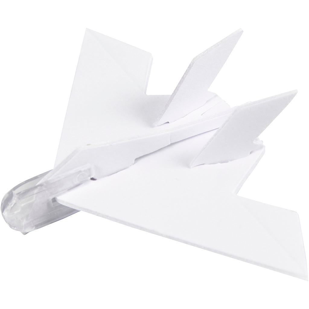 avions, L : 11,5-19 cm, L : 11-17,5 cm, blanc, 50 pièces/ 1 Pq. [HOB-51234]