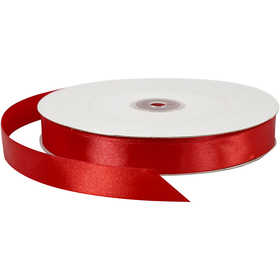 Satijnlint, B: 20 mm, rood, 100 m/ 1 rol [HOB-51372]