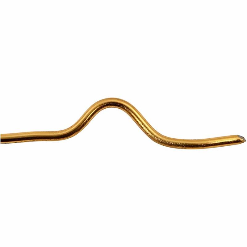 Alu draad, rond, dikte 3 mm, goud, 29 m/ 1 rol [HOB-51721]