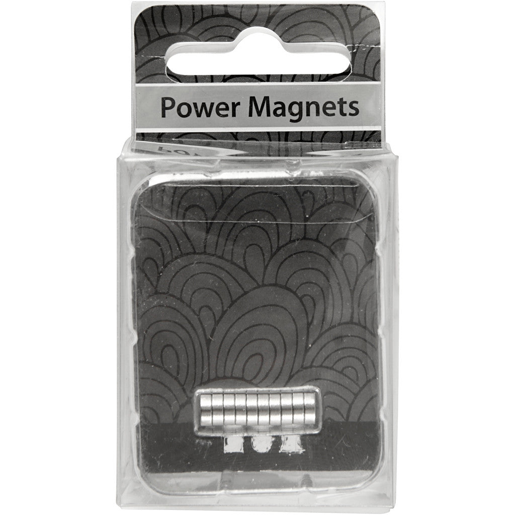 Krachtige magneten ”NdFeB” , d 5 mm, dikte 2 mm, 10 stuk/ 1 doos [HOB-517911]
