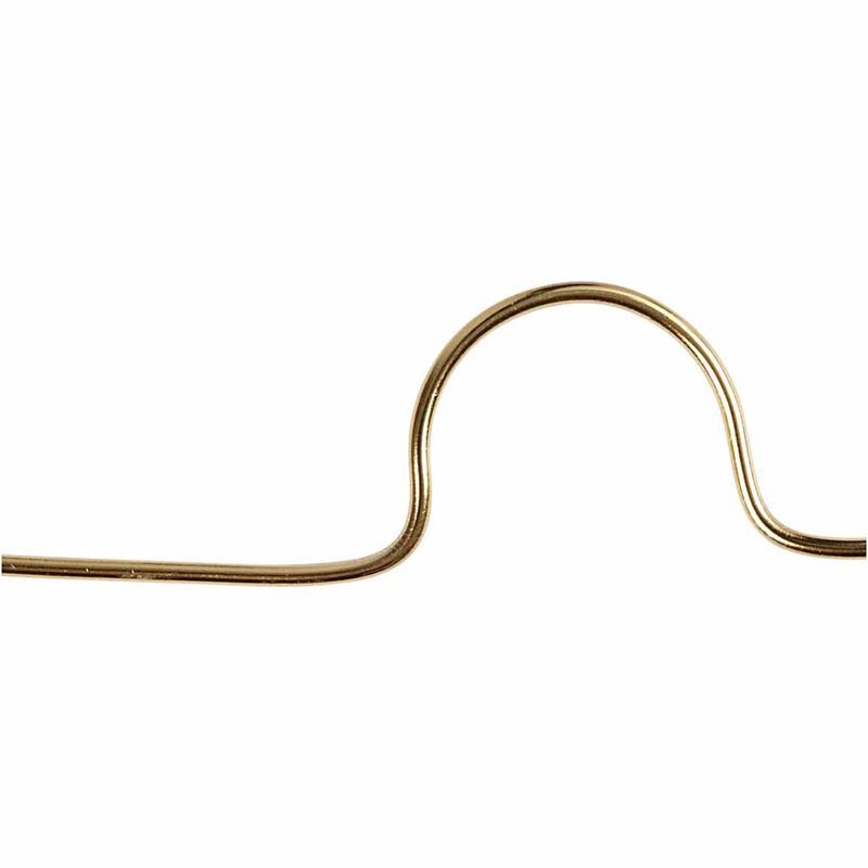 Alu draad, rond, dikte 1 mm, goud, 16 m/ 1 rol [HOB-518314]