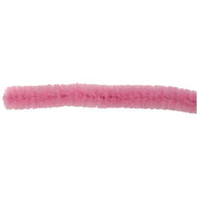 Chenille, L: 30 cm, dikte 15 mm, roze, 15 stuk/ 1 doos [HOB-52101]