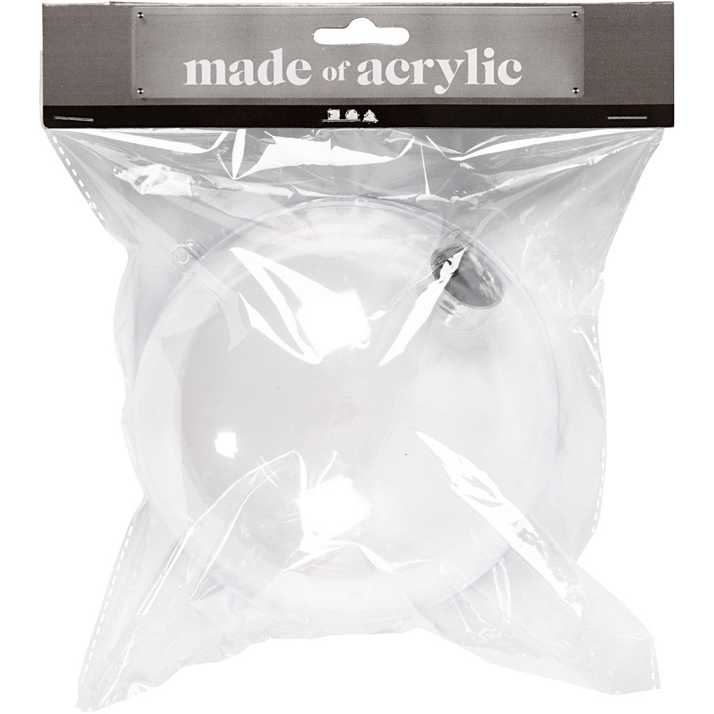 Deco ballen, d 13,6 cm, transparant, 1 stuk [HOB-52118]