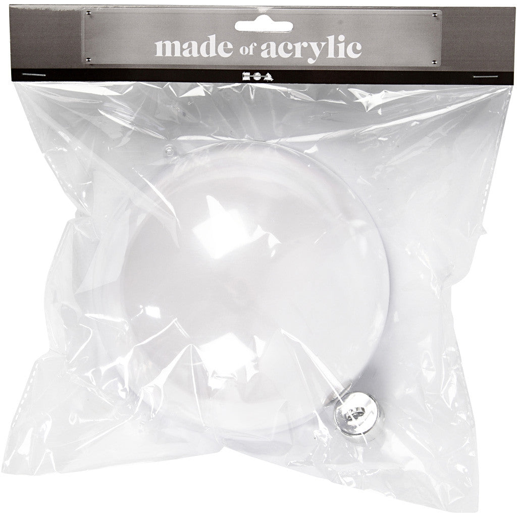 Deco ballen, d 15,6 cm, transparant, 1 stuk [HOB-52119]