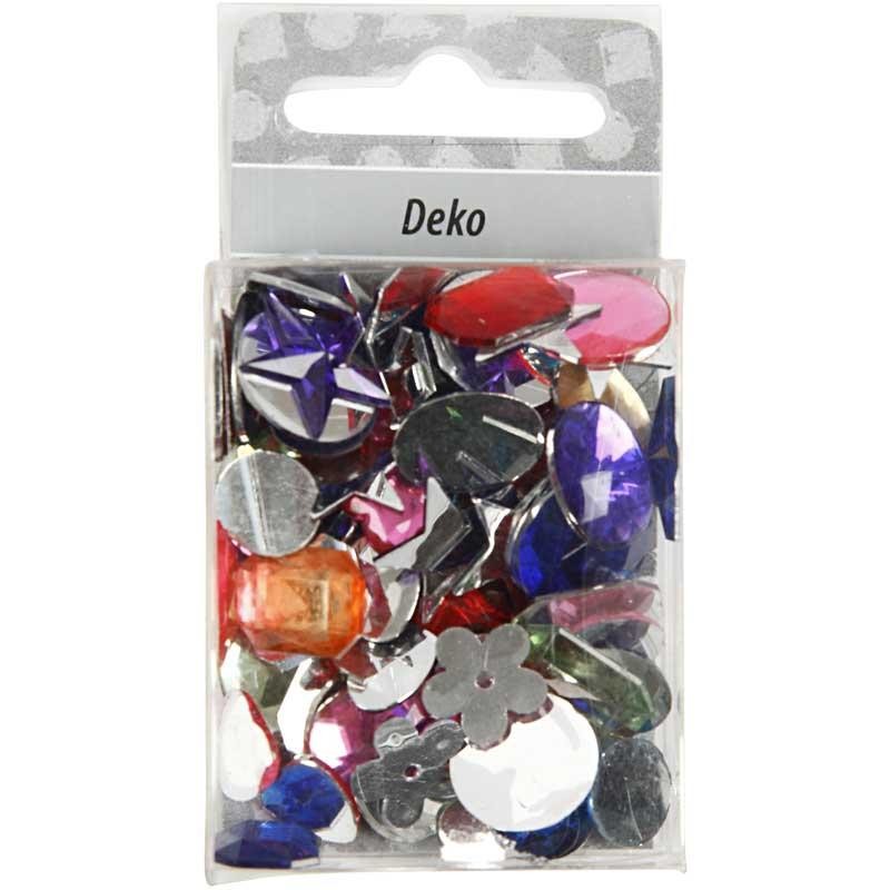 Strasstenen, afm 10-15 mm, 15 gr/ 1 doos [HOB-522881]