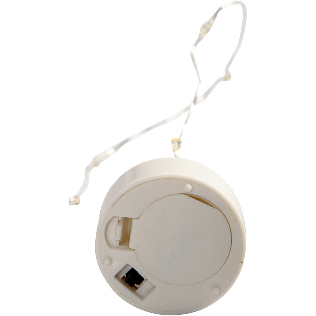 LED lichtslinger, L: 27 cm, zilver, 1 stuk [HOB-52355]