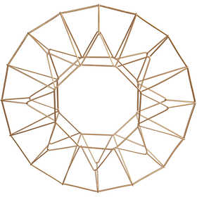 Décoration à suspendre, anneau, d 28 cm, laiton, 1 pièce [HOB-52361]