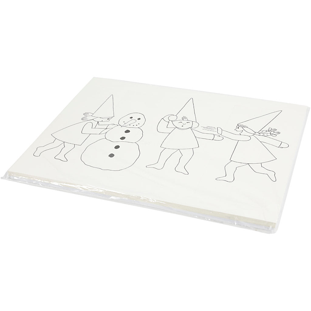 Deuren van karton, A3, afm 30x42 cm, wit, 30 stuk/ 1 doos [HOB-537001]