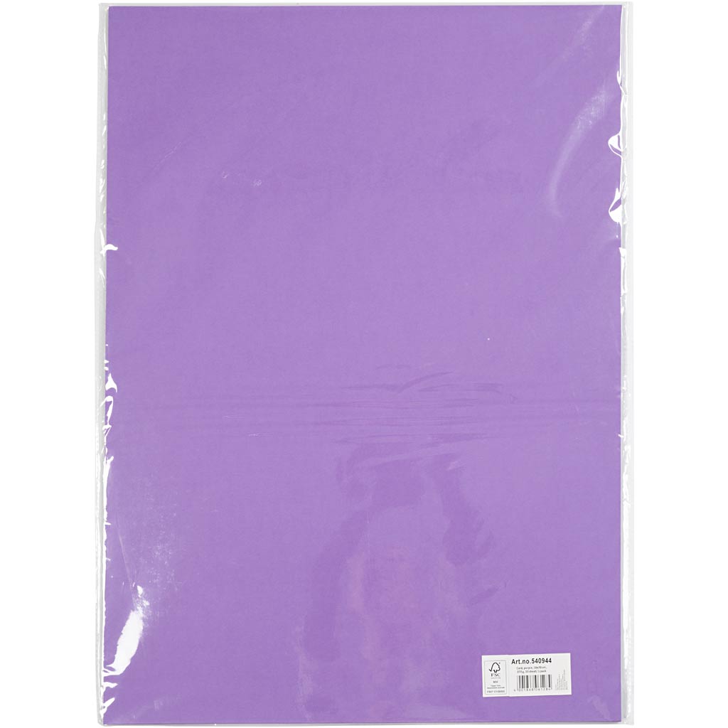 Papier Cartonné, feuille 50x70 cm, 270 gr, violet, 10 flles/ 1 Pq. [HOB-540944]