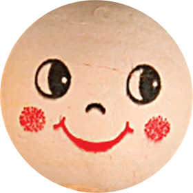 Hoofden, d 22 mm, licht beige, 10 stuk/ 1 doos [HOB-542220]