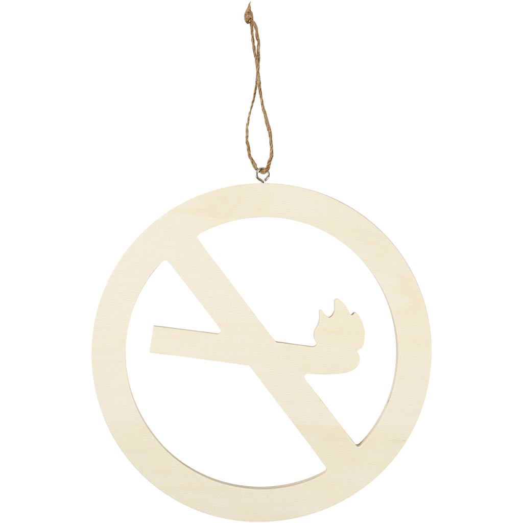 Sign, No smoking, size 21,3 cm, thickness 0,9 cm