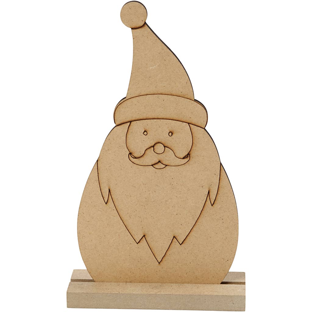 Figurine de Noël, Père Noël, H : 15 cm, P: 3 cm, L : 9 cm, ép. 3 mm, 1 pièce [HOB-54469]