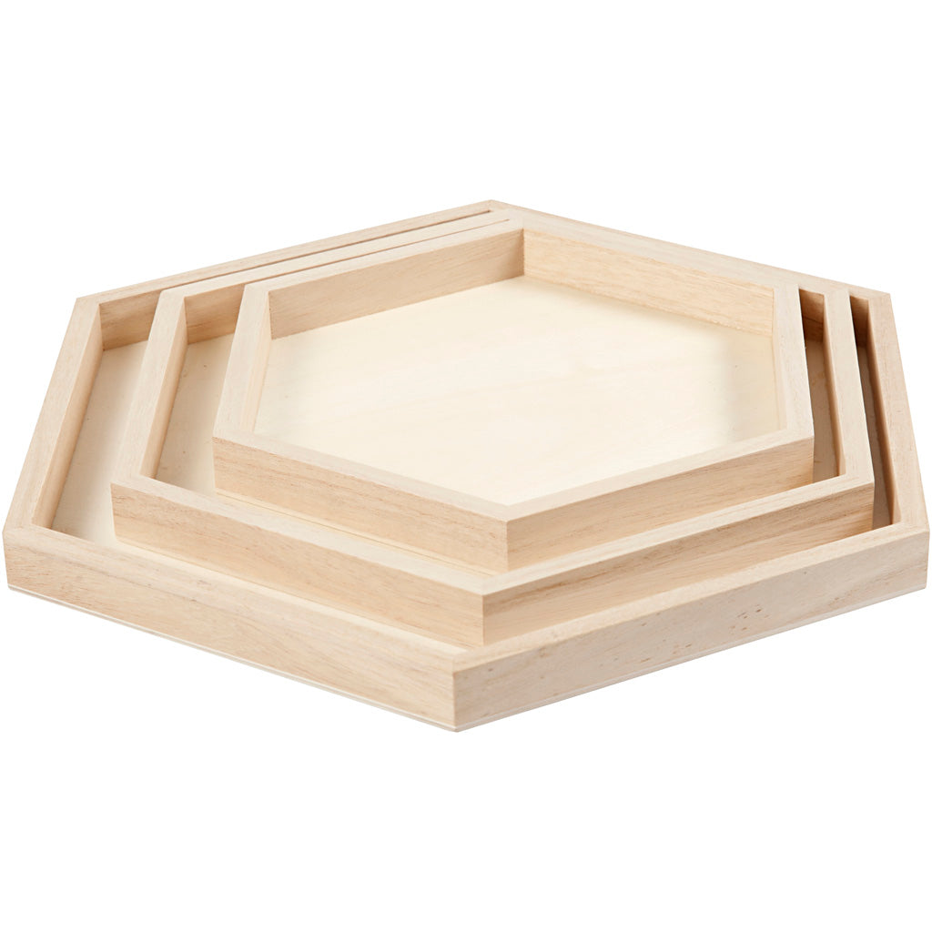 Trays, dia. 21+26+31 cm, 3pc/ 1 set