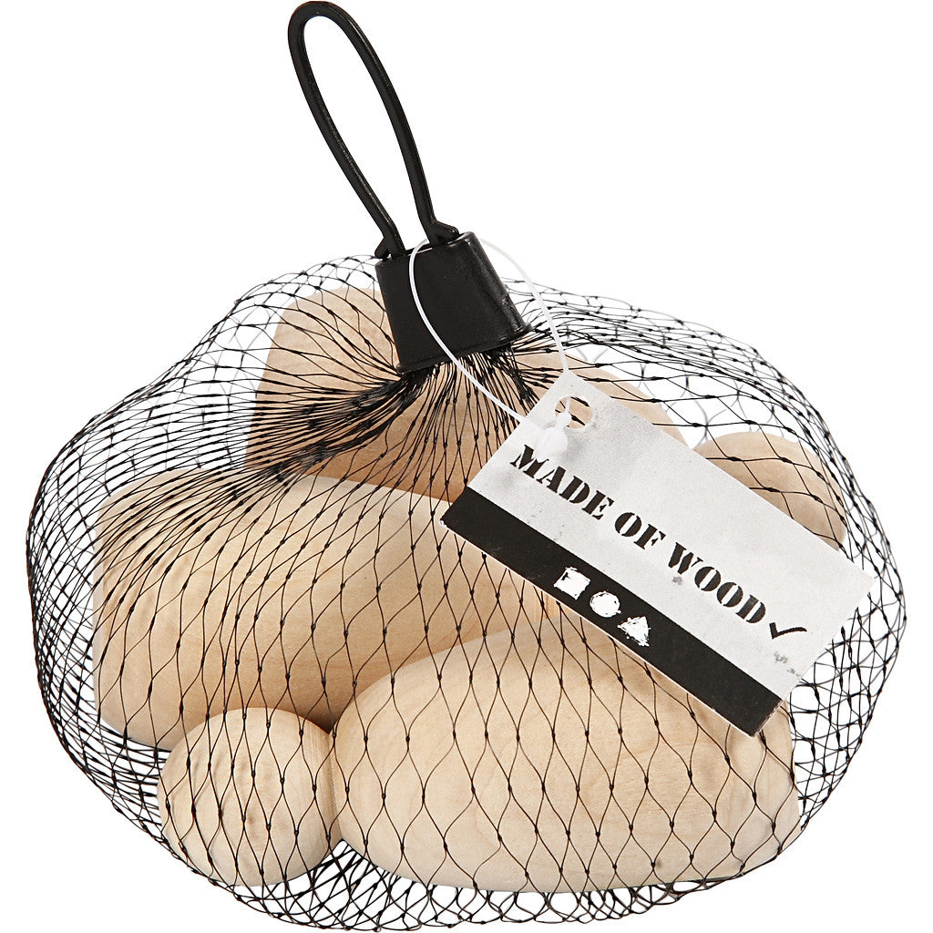 Houten figuur, H: 8 cm, d 3,8 cm, 3 stuk/ 1 doos [HOB-55973]