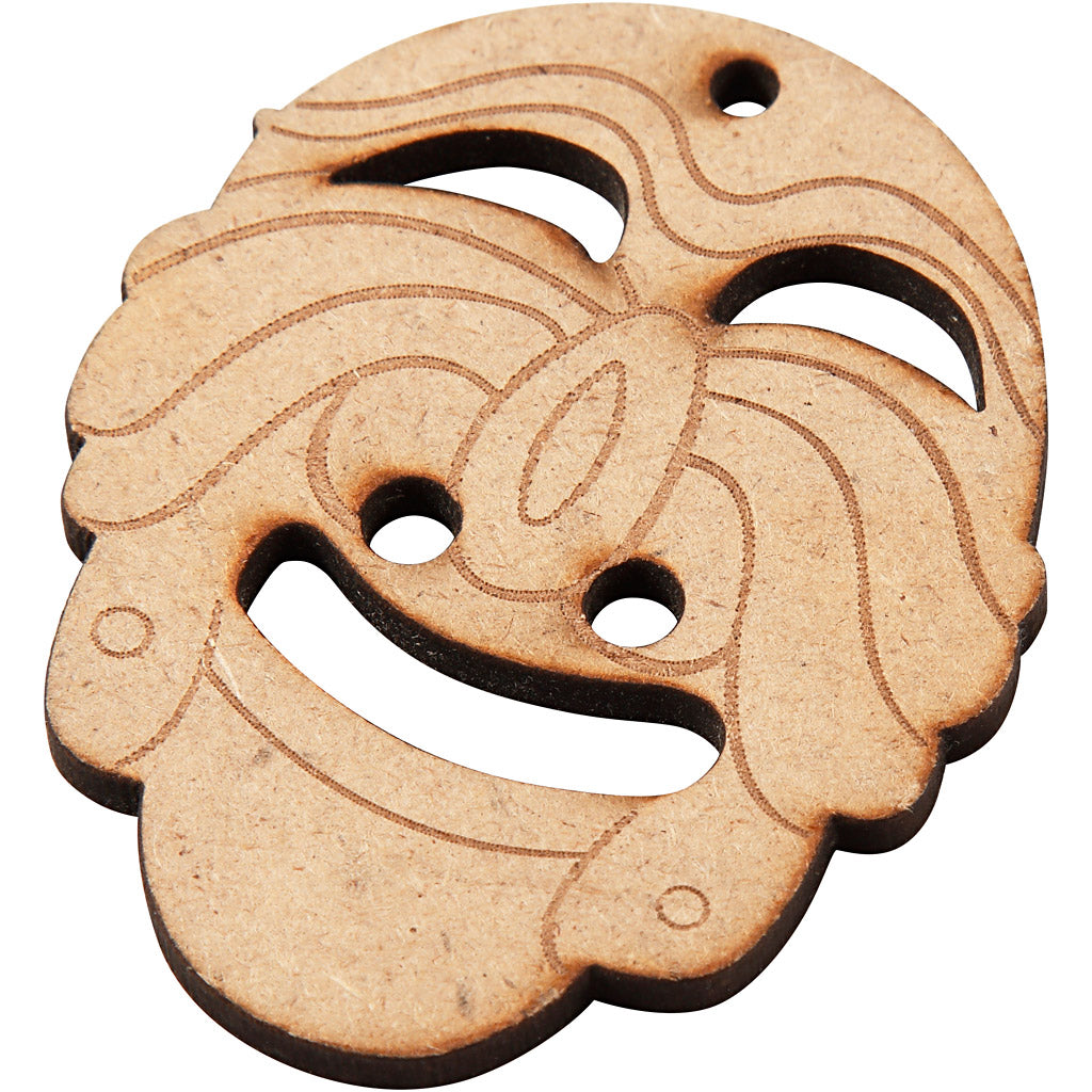 Masques, dim. 5,5-7 cm, ép. 4 mm, 24 pièces/ 1 Pq. [HOB-56143]