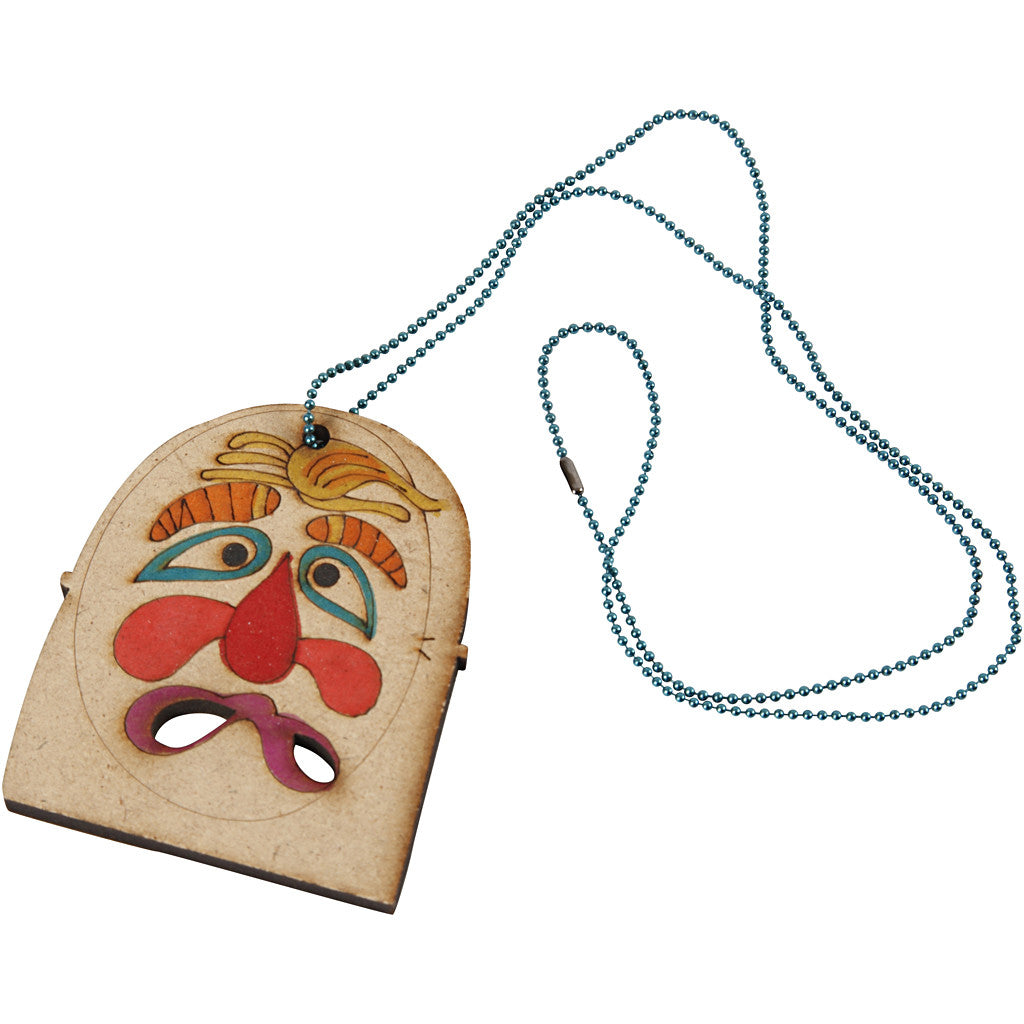 Masques, dim. 5,5-7 cm, ép. 4 mm, 24 pièces/ 1 Pq. [HOB-56143]