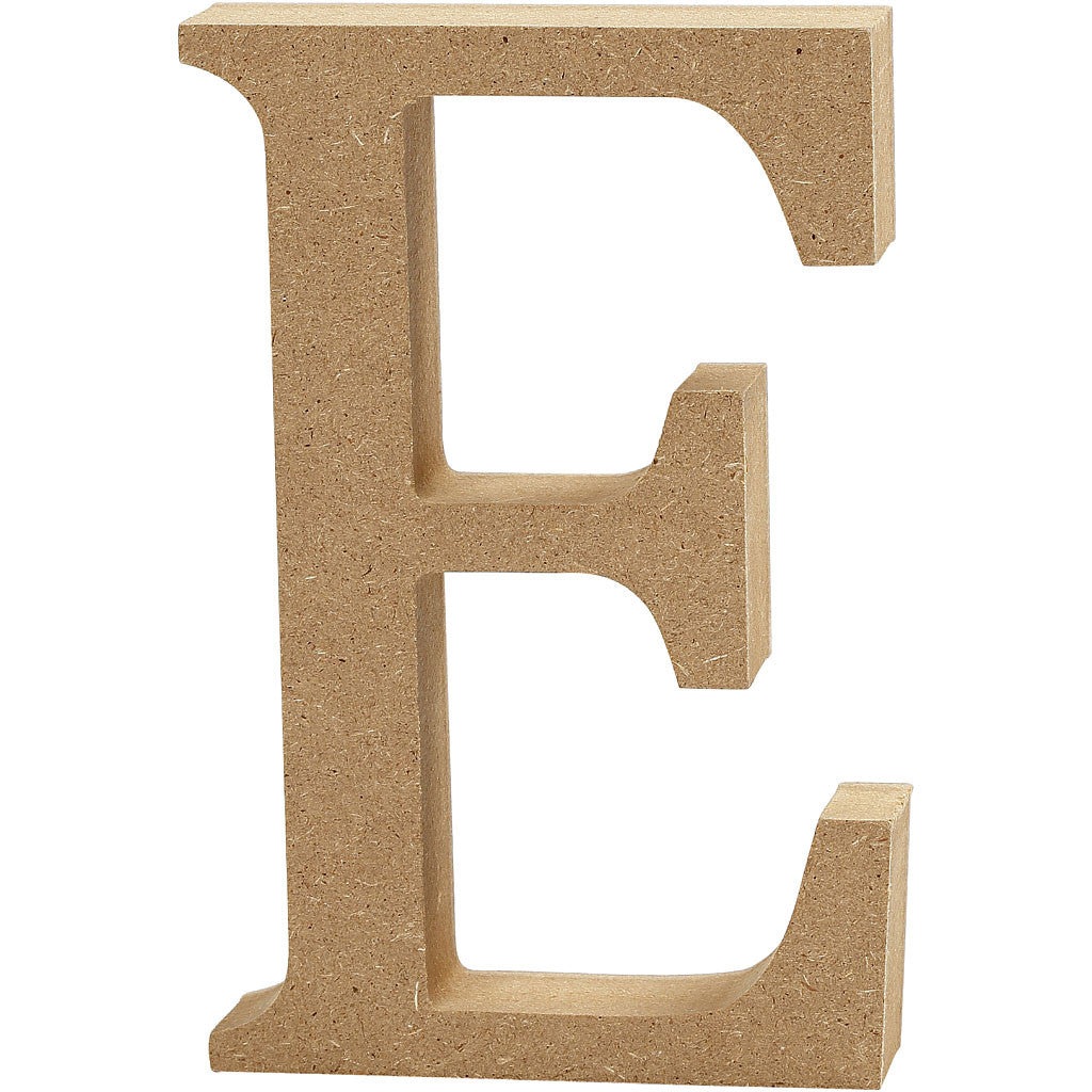 Lettre, E, H : 8 cm, ép. 1,5 cm, 1 pièce [HOB-56364]