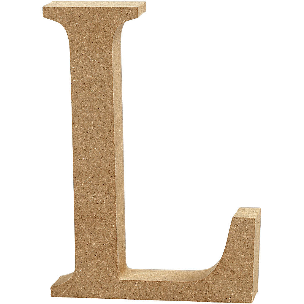 Letter, L, H: 8 cm, dikte 1,5 cm, 1 stuk [HOB-56371]