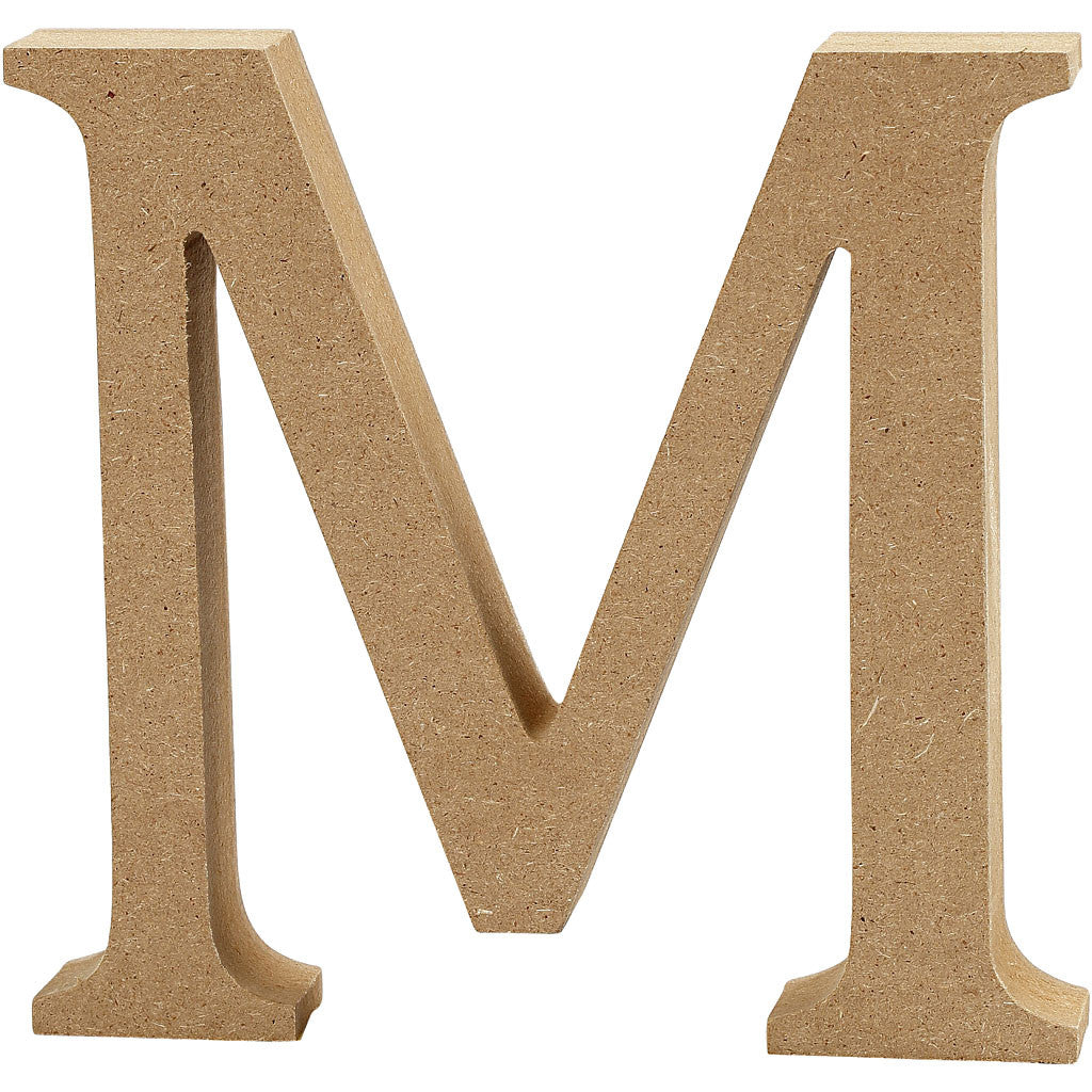 Letter, M, H: 8 cm, dikte 1,5 cm, 1 stuk [HOB-56372]