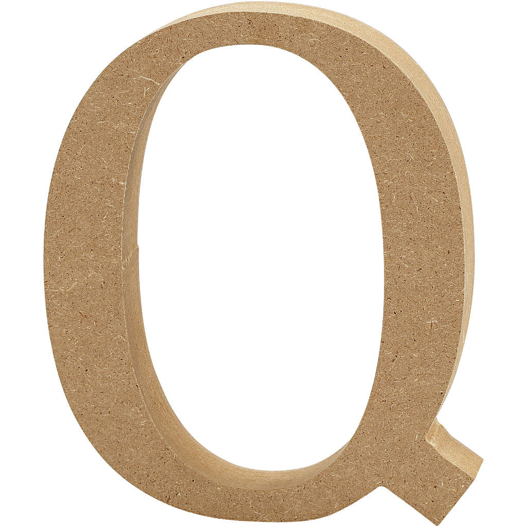 Letter, Q, H: 8 cm, dikte 1,5 cm, 1 stuk [HOB-56376]