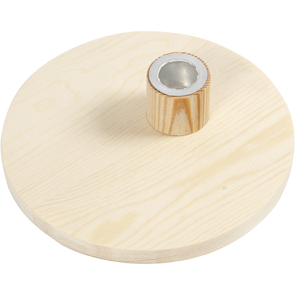 Kandelaar, H: 4 cm, d 16 cm, 1 stuk [HOB-56916]