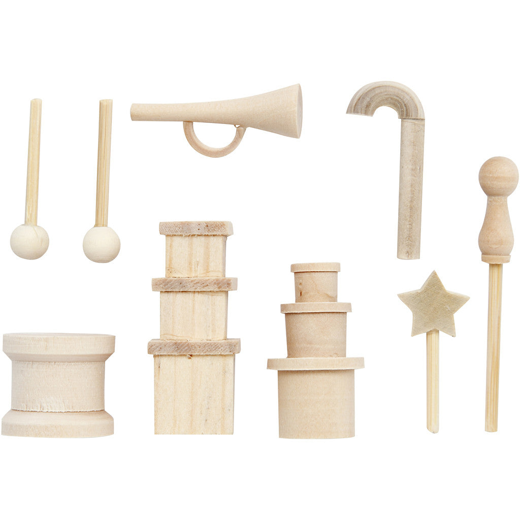 Kleine accessoires, L: 2-5,5 cm, 1 doos [HOB-56918]