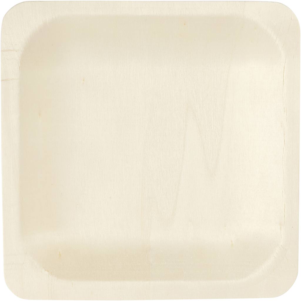 Assiette, H : 2 cm, dim. 14x14 cm, 12 pièces/ 1 Pq. [HOB-56940]