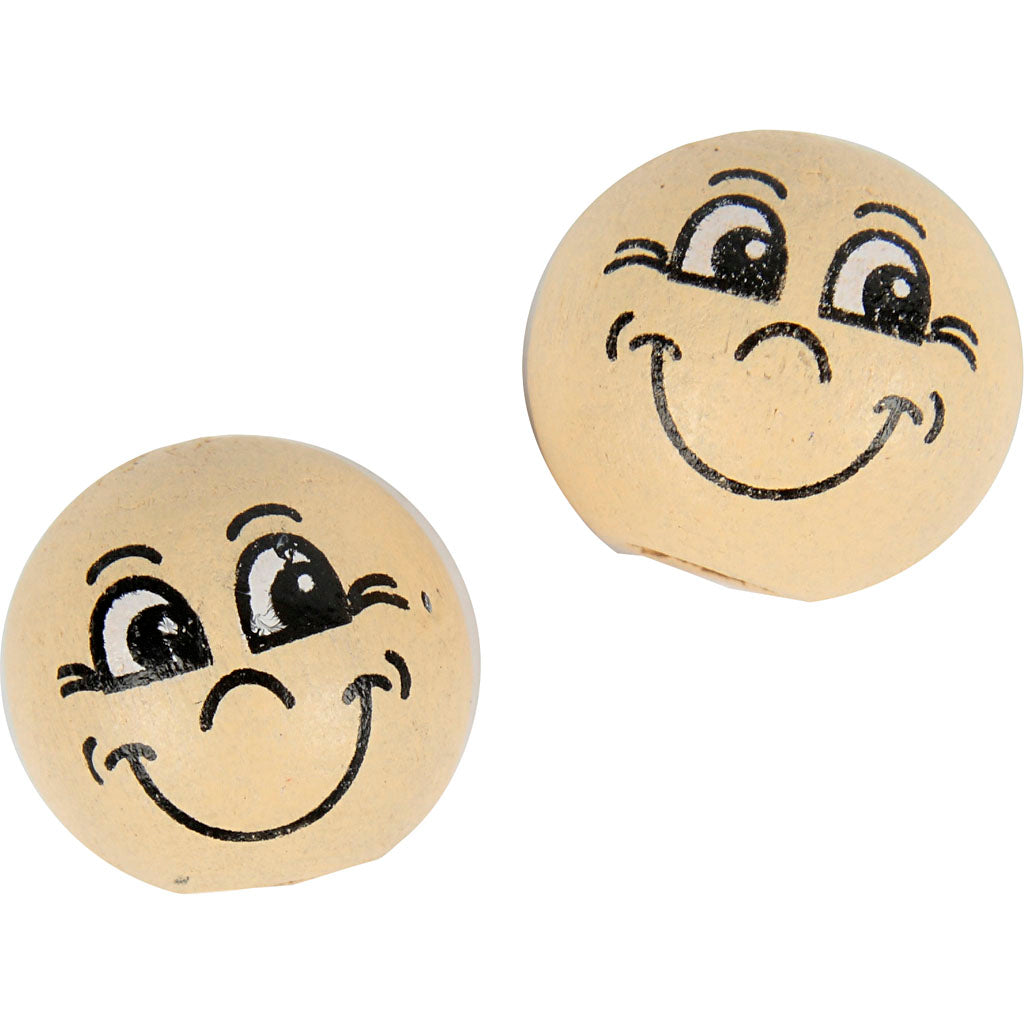 Heads, dia. 12 mm, light beige, 20 pc