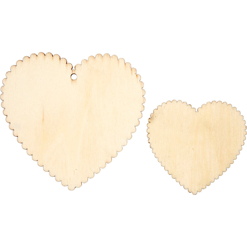 Hearts, size 5,1x5,1 cm, 12 pc