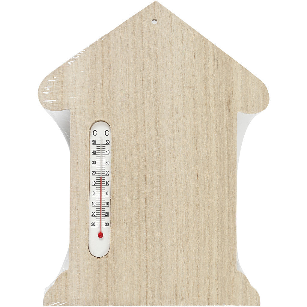 Thermometer huis, afm 23,5x16,5 cm, 1 stuk [HOB-57567]