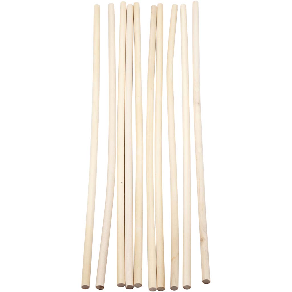 Bloemstokken, L: 30 cm, d 6 mm, 10 stuk/ 1 doos [HOB-57651]