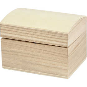 Coffret en bois, dim. 8x6x4,5 cm, 1 pièce [HOB-57798]