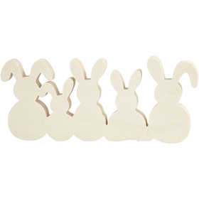 Lapins, H : 11 cm, L : 30 cm, ép. 2 cm, 1 set [HOB-57936]