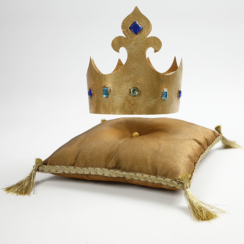 Kronen, H: 10-16,5 cm, L: 60 cm, 230 gr, wit, 5 stuk/ 1 doos [HOB-59262]