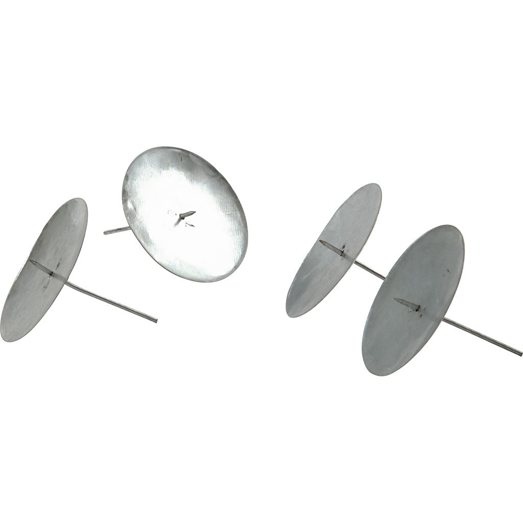 Kandelaar, H: 6 cm, d 7 cm, 4 stuk/ 1 doos [HOB-593310]