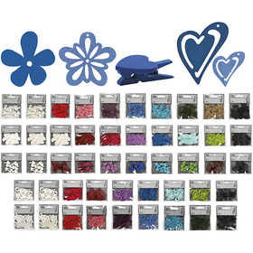 Décoration en bois, Le contenu peut varier , ass. de couleurs, 50 Pq./ 1 Pq. [HOB-599999]