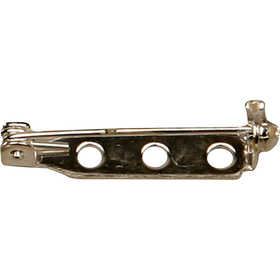 Monture de broche, L : 25 mm, argenté, 10 pièces/ 1 Pq. [HOB-600720]