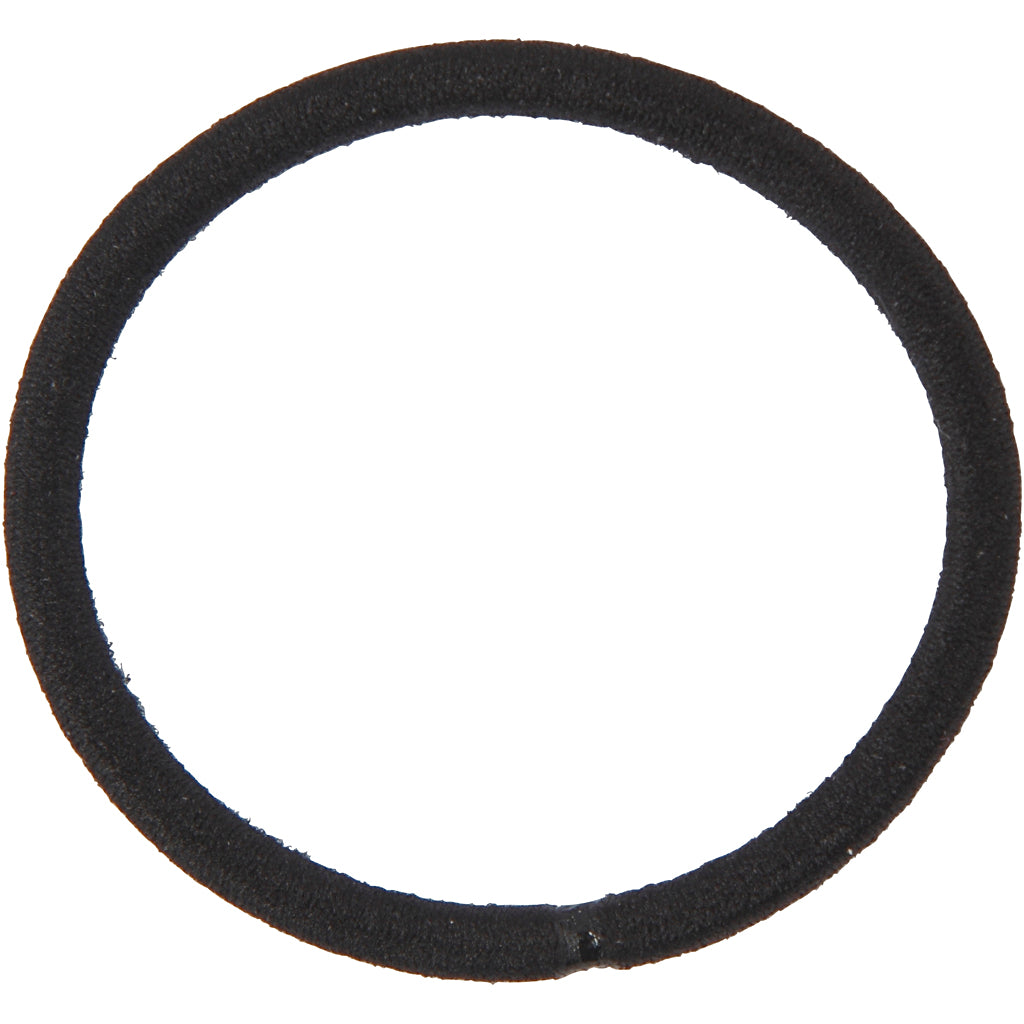 Haarelastiek, d 45 mm, zwart, 10 stuk/ 1 doos [HOB-600985]