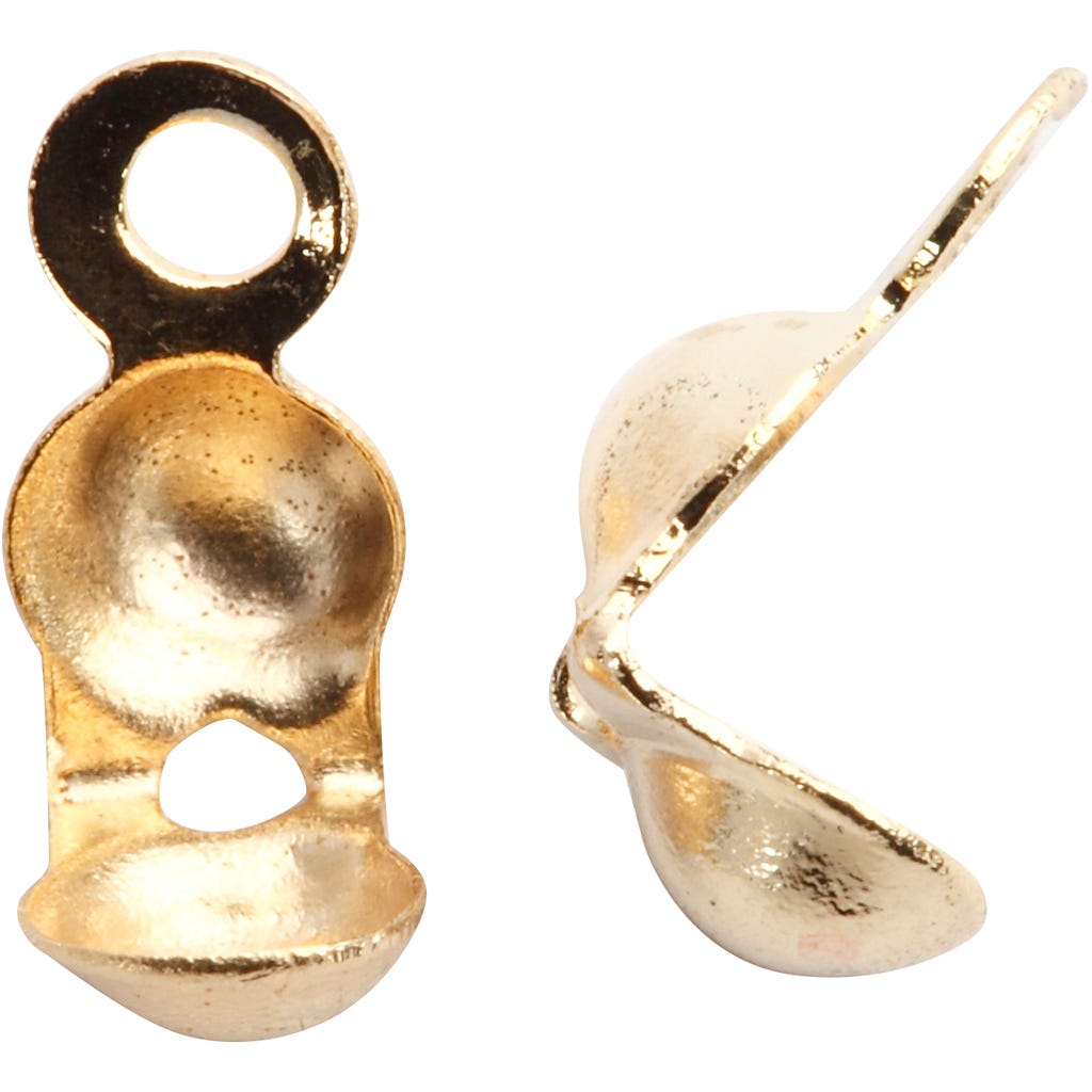 Embouts cache-noeud, L: 8 mm, d 3 mm, doré, 20pièce/ 1 Pq. [HOB-601720]