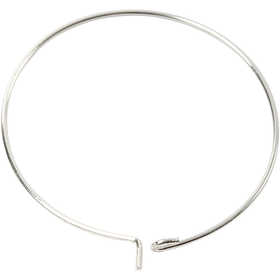 Oorbel, d 30 mm, verzilverd, 6 stuk/ 1 doos [HOB-60329]