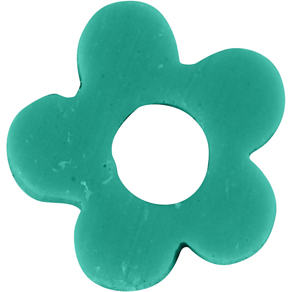 Perles en Terre Cuite, d 5-6 mm, diamètre intérieur 2 mm, turquoise, 145 pièces/ 1 Pq. [HOB-61003]