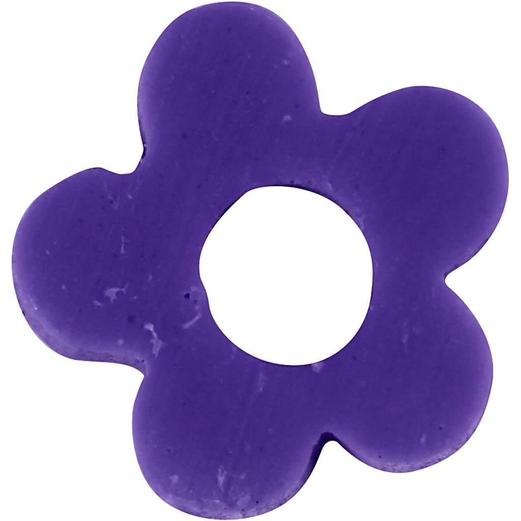 Perles en Terre Cuite, d 5-6 mm, diamètre intérieur 2 mm, violet, 145 pièces/ 1 Pq. [HOB-61009]