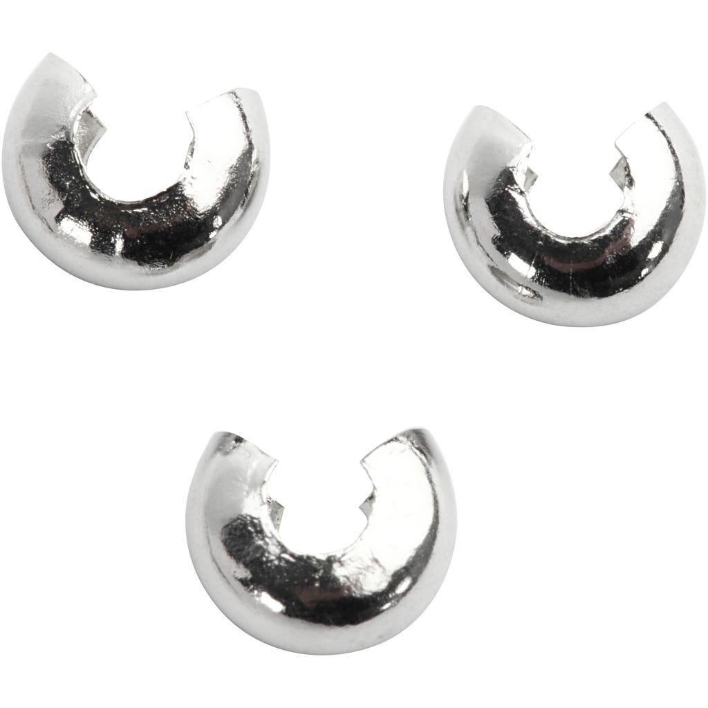 Cache-noeud, d 5 mm, argenté, 50 pièces/ 1 Pq. [HOB-610610]