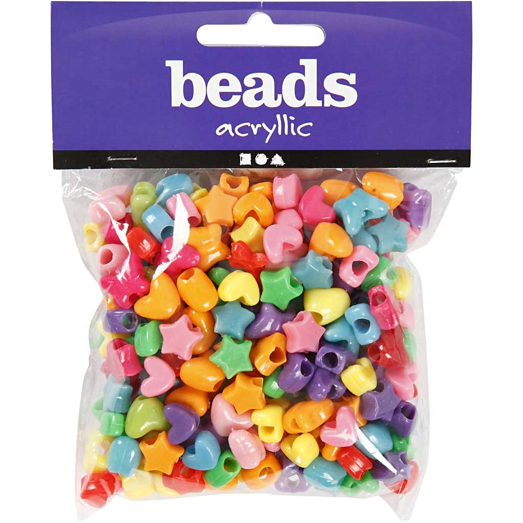 Perles Plastique Novelty, 125 ml/ 1 Pq. [HOB-617740]