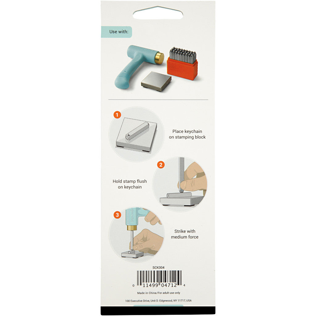 Sleutelhanger Set, afm 40x5 mm, 6 stuk/ 1 doos [HOB-67544]