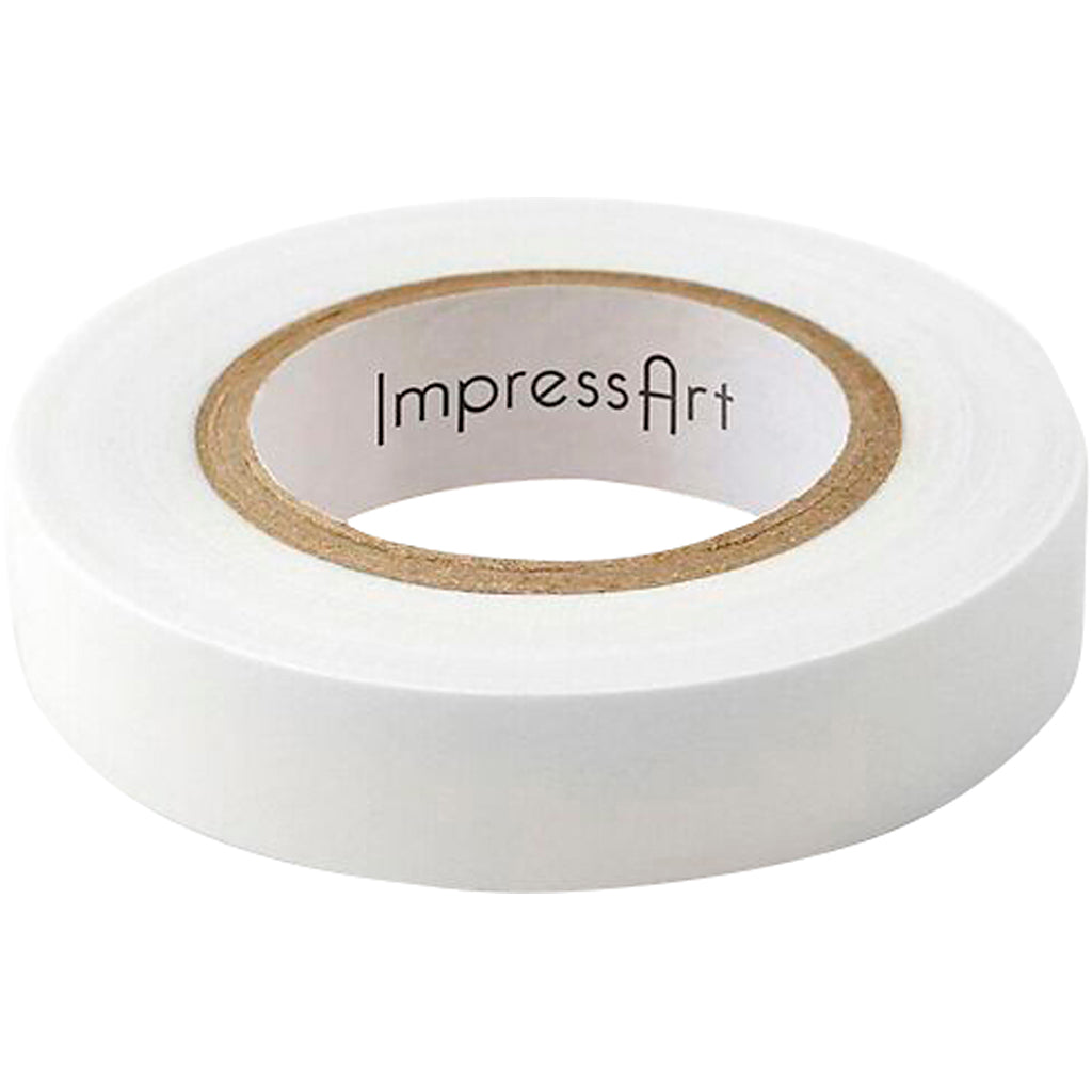 Tape, W: 12,7 mm, white, 10 m/ 1 roll