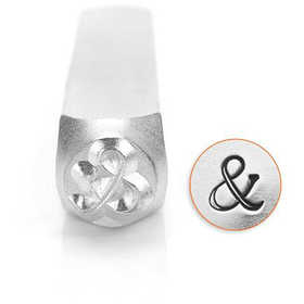 Tampon relief, &, L : 65 mm, dim. 6 mm, 1 pièce [HOB-67575]