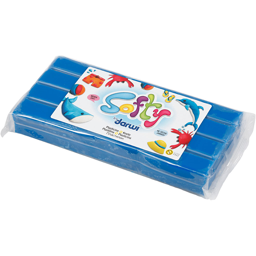 Pâte à Modeler Softy, bleu, 500 gr/ 1 Pq. [HOB-680454]