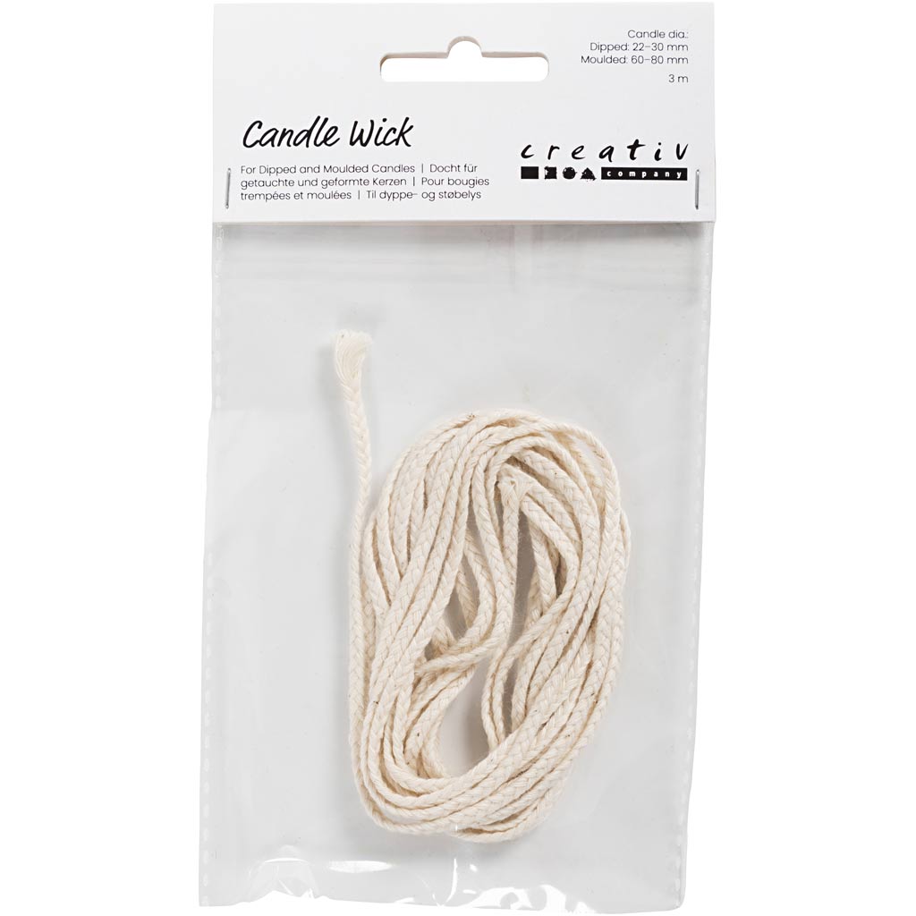 Mèche pour bougie, dim. SU, dim. 3x12 , 100 gr, 3 m/ 1 Pq. [HOB733201]